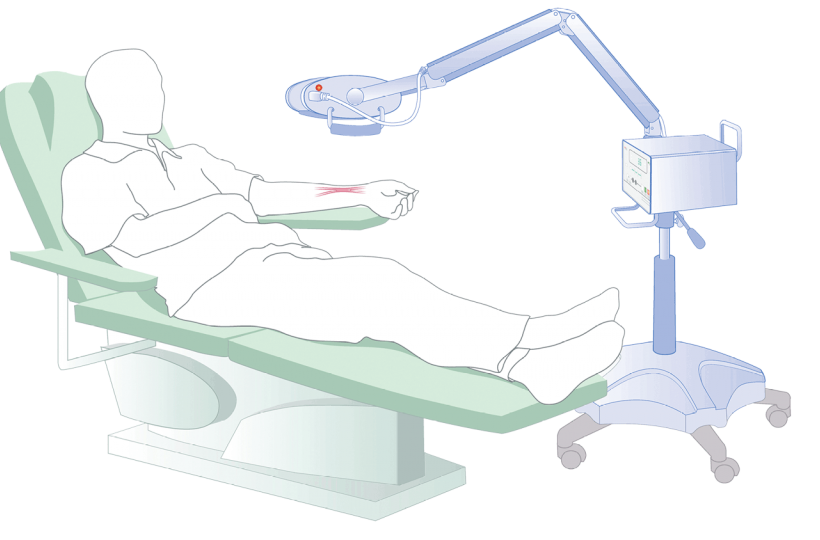 Far infrared patient in chair image